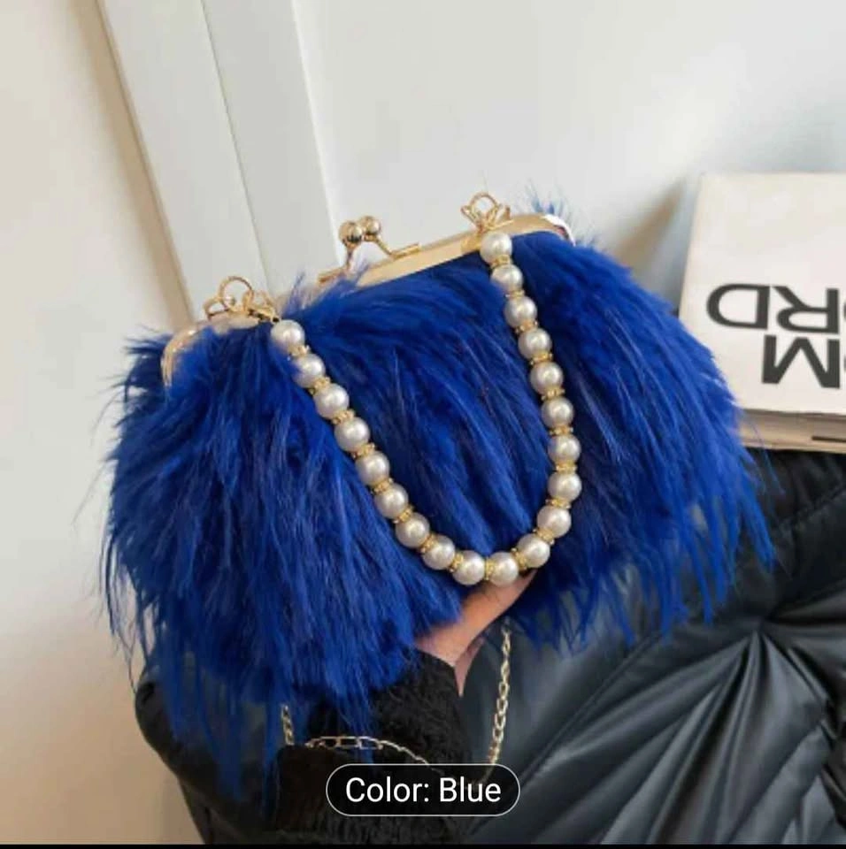 Velvet Banquet Bag Rhinestone Buckle Evening Clutch - photo 4