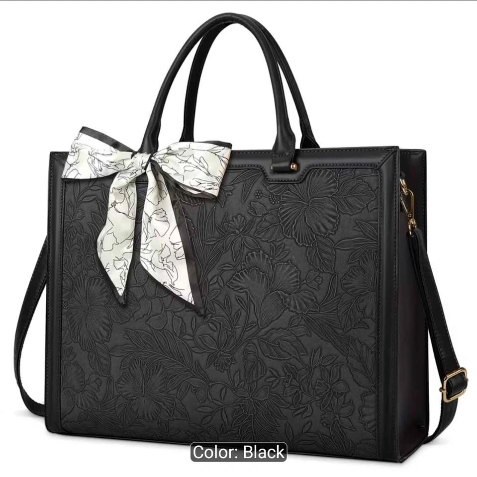 15.6 inch Faux Leather Laptop Briefcase Shoulder Bag - photo 2