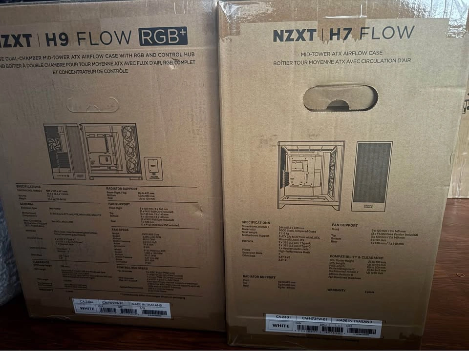 White NZXT H7 Flow (2025) PC Case - photo 2