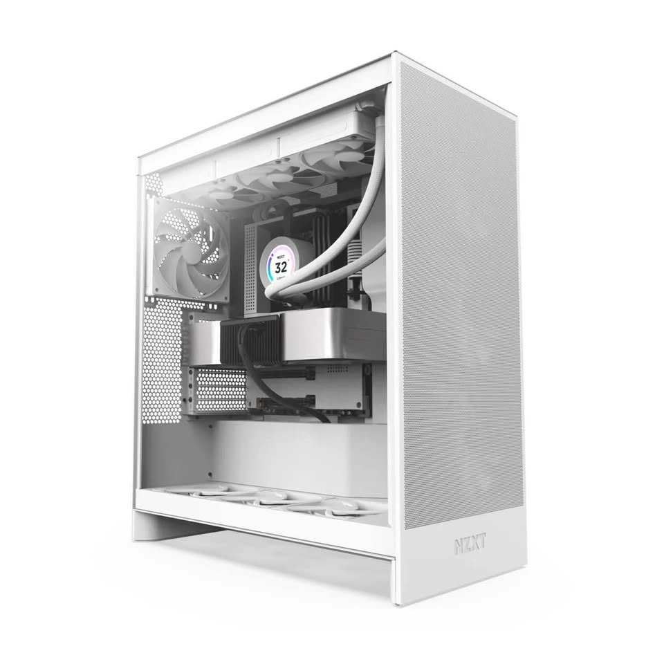 White NZXT H7 Flow (2025) PC Case - photo 5