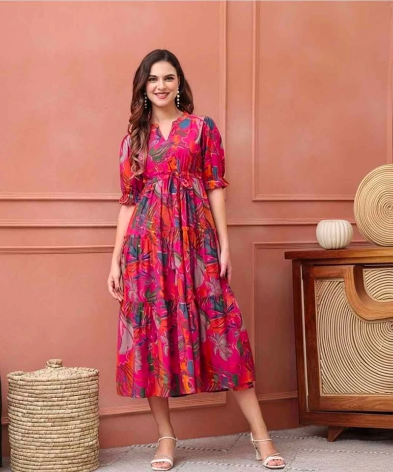 Women's Western Formal Office Summer Dress - photo 5