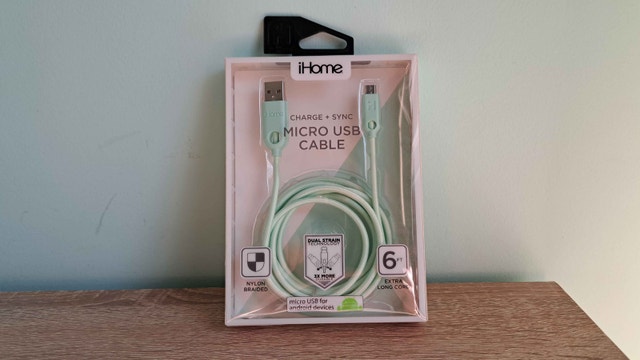 New iHome Braided Micro USB Cable