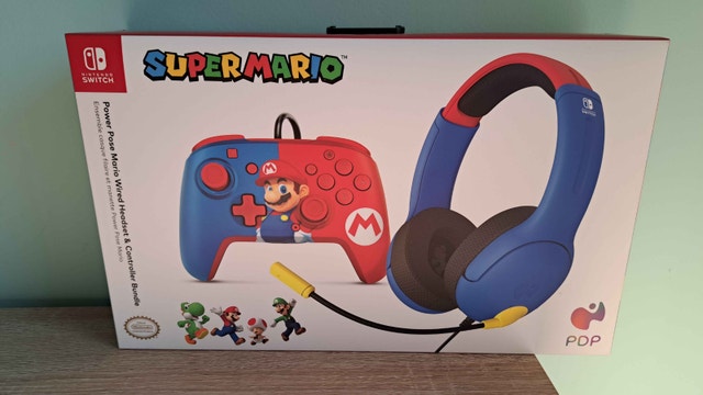 New PDP Nintendo Switch Super Mario Controller and Headset