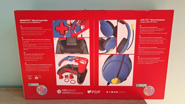New PDP Nintendo Switch Super Mario Controller and Headset - photo 4