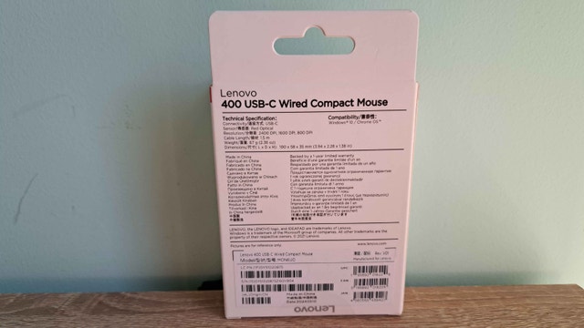 New Lenovo 400 USB-C Compact Mouse - photo 4
