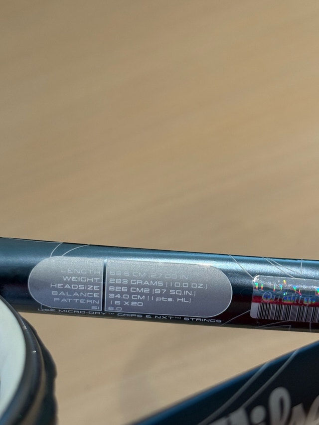Wilson nCode nSix-One Blue Steel Tennis Racket New Grip - photo 5