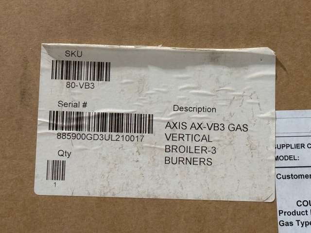 Axis AX-VB3 Gas Vertical Broiler - photo 5