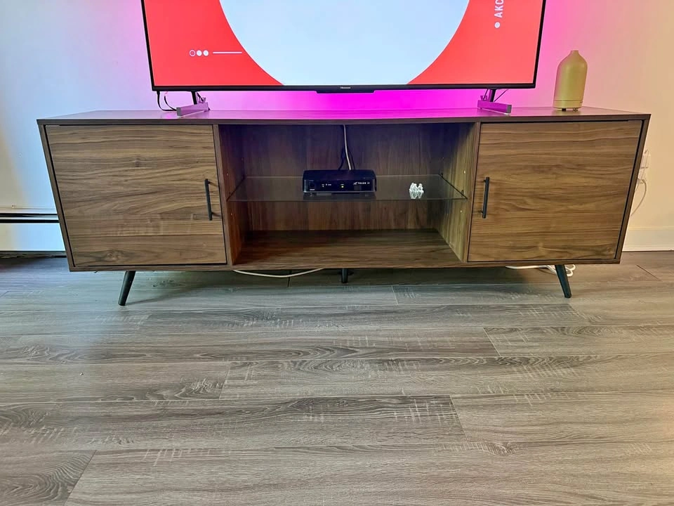70” Modern Walnut TV Stand / Media Console