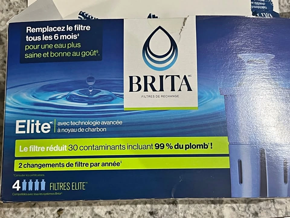 Brita Water Filter Pitcher + 3 New Elite Filters
