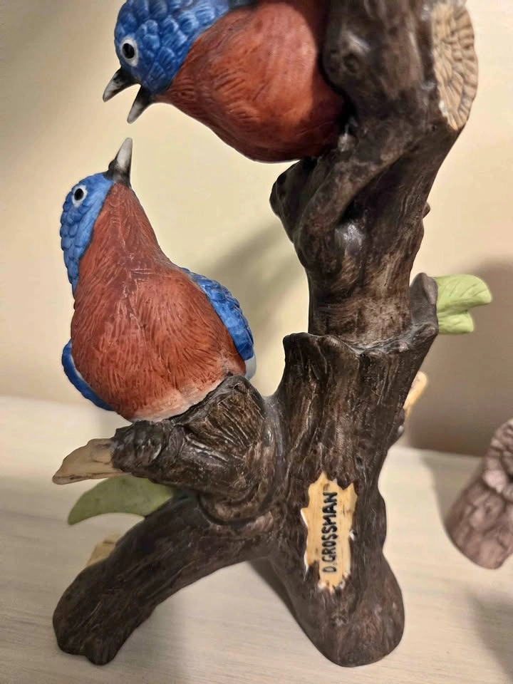 D. Grossman Porcelain Bluebird Figurine