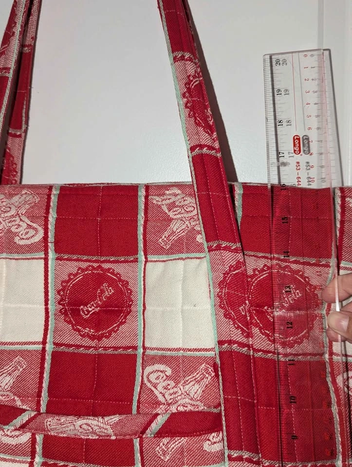 Coca Cola Coke Quilted Zippered Tote Bag - photo 3