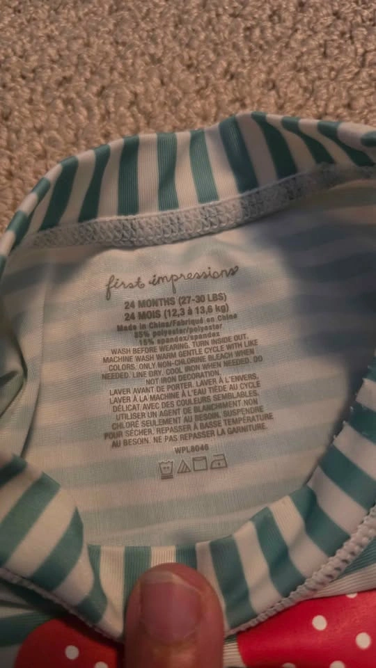 Girls Rash Guard Swimsuit Set – 24 Months – Excellent Condition - photo 2