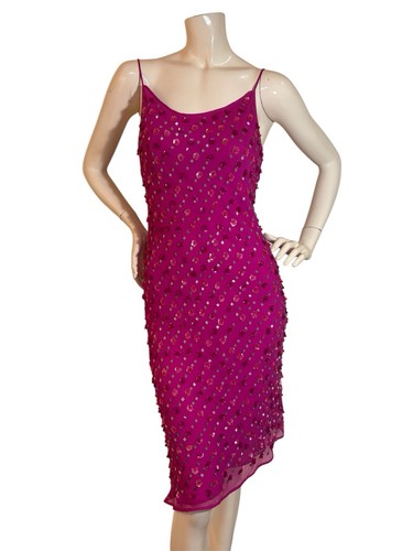 La Perla Floral Pink Sequin Dress, Small.