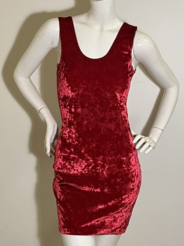 90s Crushed Red Velvet Dress - photo 5