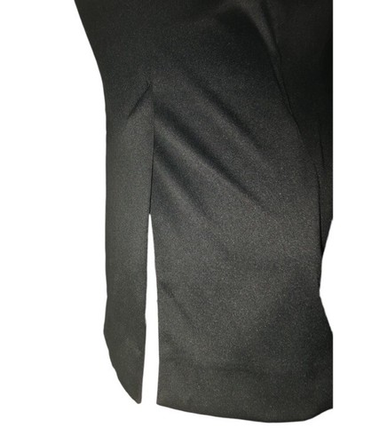 Black Satin High Waist Pencil Skirt US 4/6 - photo 3
