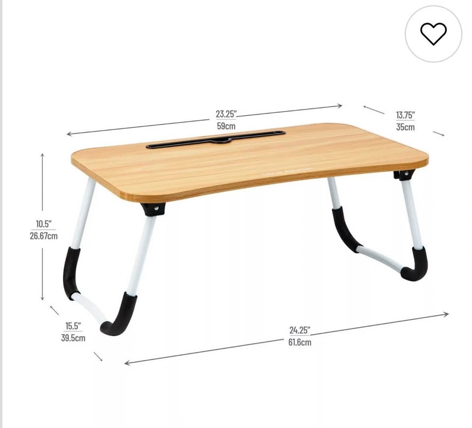 Laptop Bed Desk, Foldable Lap Desk, Portable Laptop Stand - photo 4