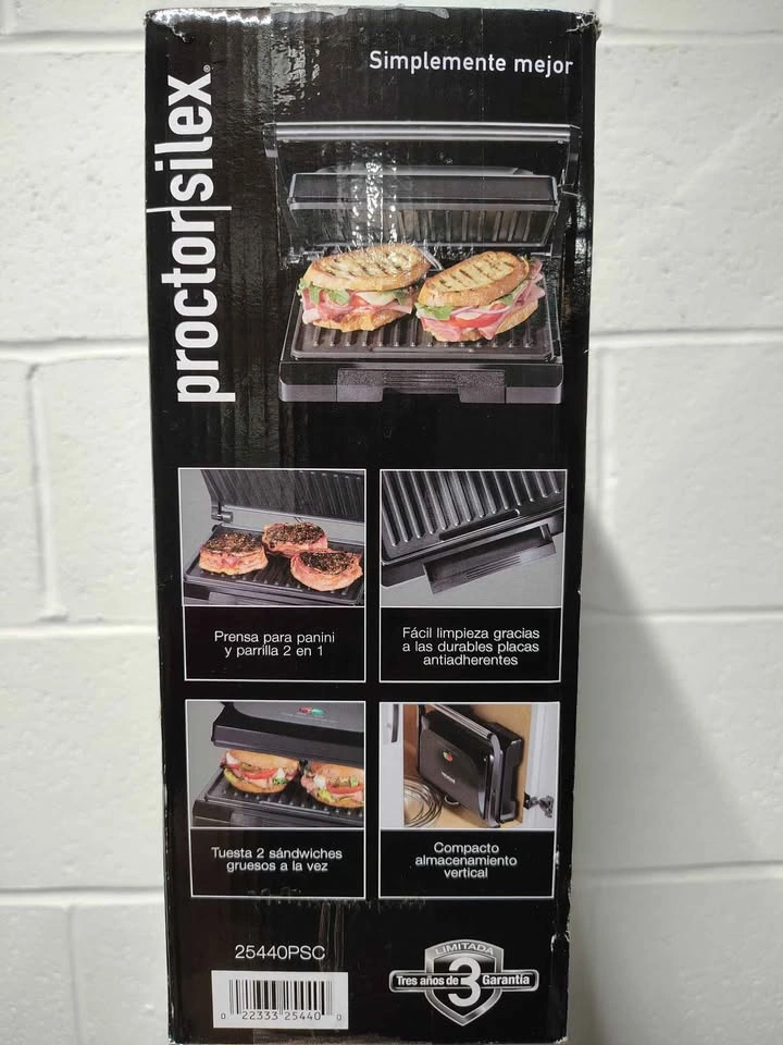 Proctor Silex 2 in 1 Panini Press and Grill - photo 2