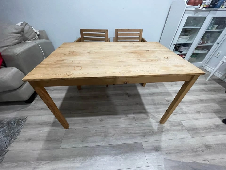 Solid Wood Dining Table - photo 2