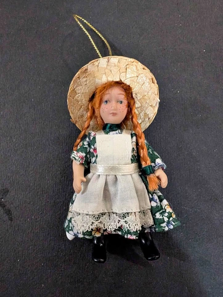 Vintage Anne of Green Gables Style Doll Ornament