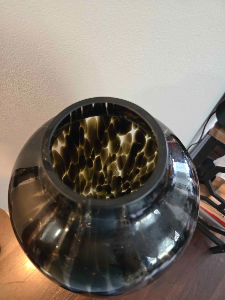 Vase Glass with artificial plant - photo 2