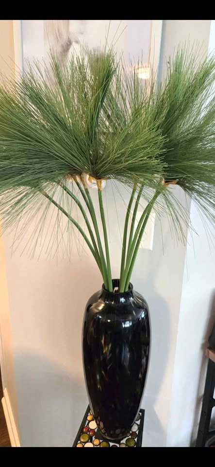 Vase Glass with artificial plant - photo 5