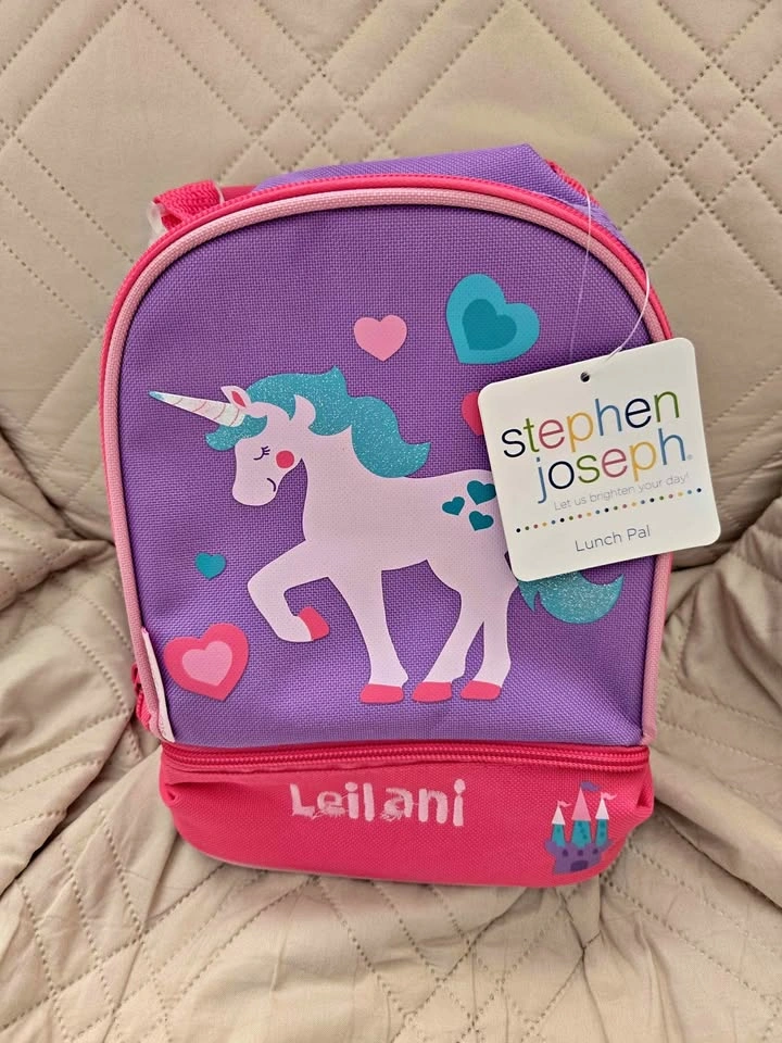 Unicorn Embroidered Lunch Bag