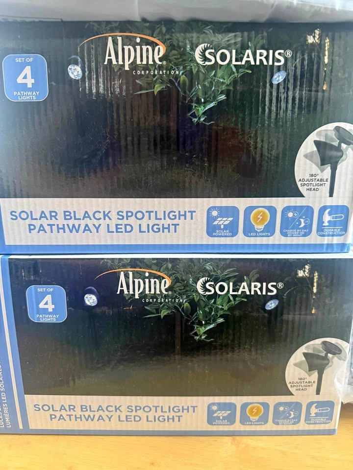 Alpine Solar Black Spotlight Pathway LED lights
