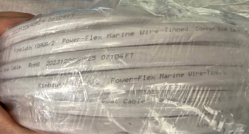 10 gauge duplex marine wire tinned copper boat cable