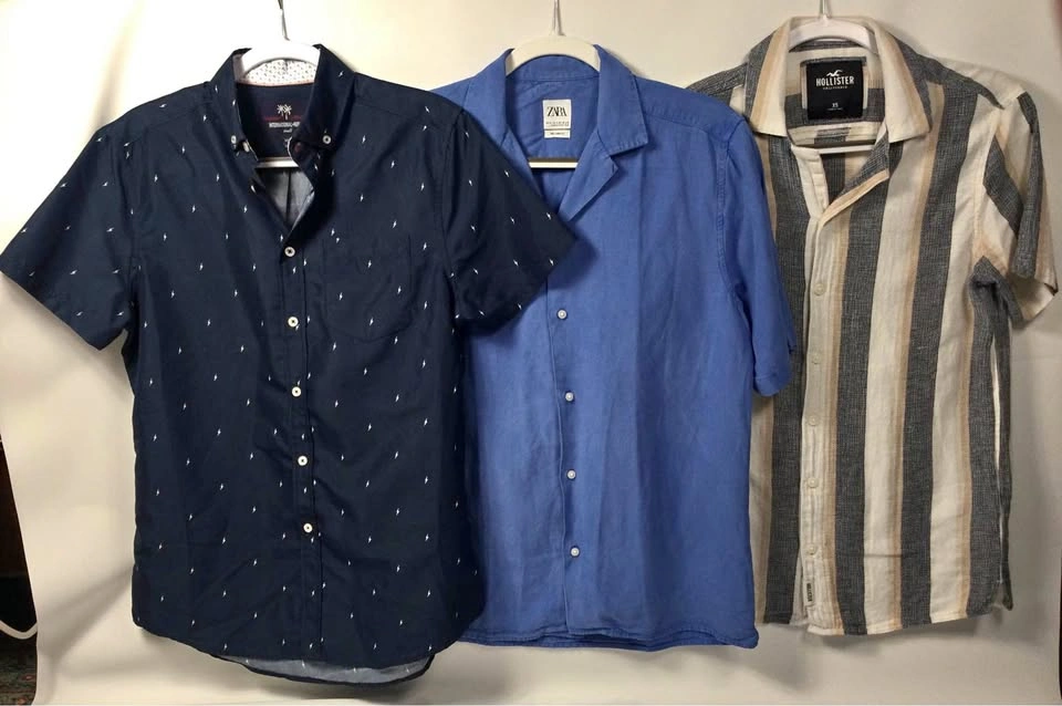 Men's Button Down Shirts - Zara, Hollister, Int. Report