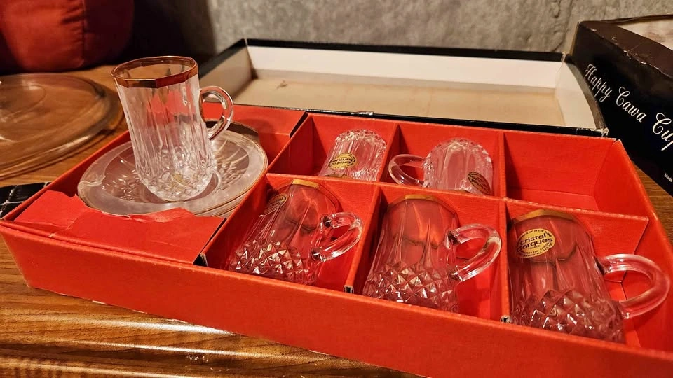 Cristal d'Arques Cawa Cup and Saucer Set