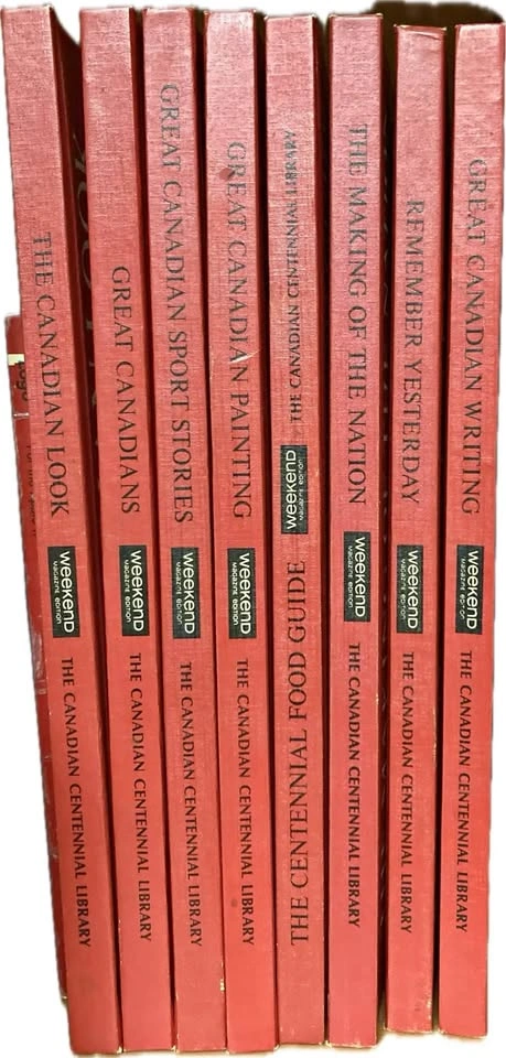 Vintage 1967 Canadian Centennial Hard Cover Library Books