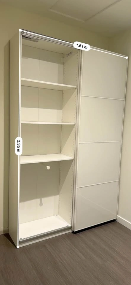 IKEA PAX Wardrobe combination, white, 150x35x236 cm - photo 4