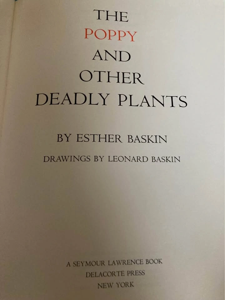 RARE 1967 First Edition The Poppy & Other Deadly Plants - photo 3