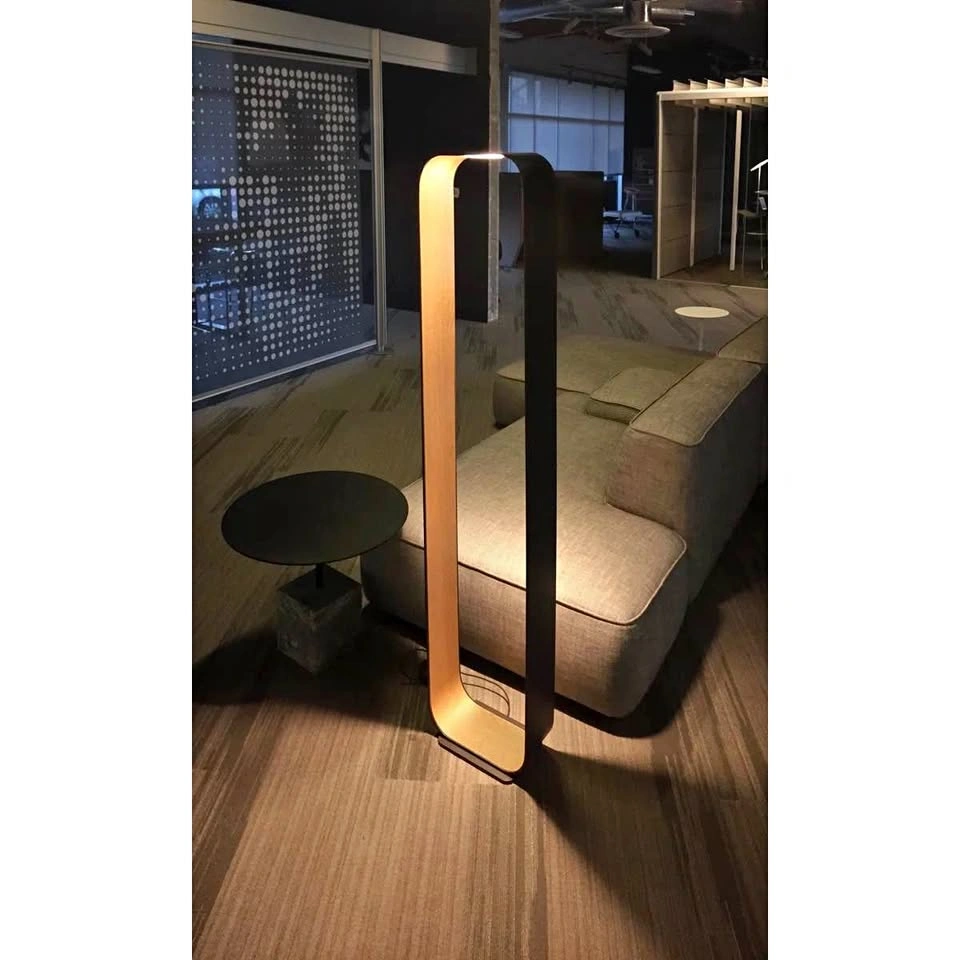 Contour Floor Lamp by Pablo Designs GRAPHITE/WHITE OAK