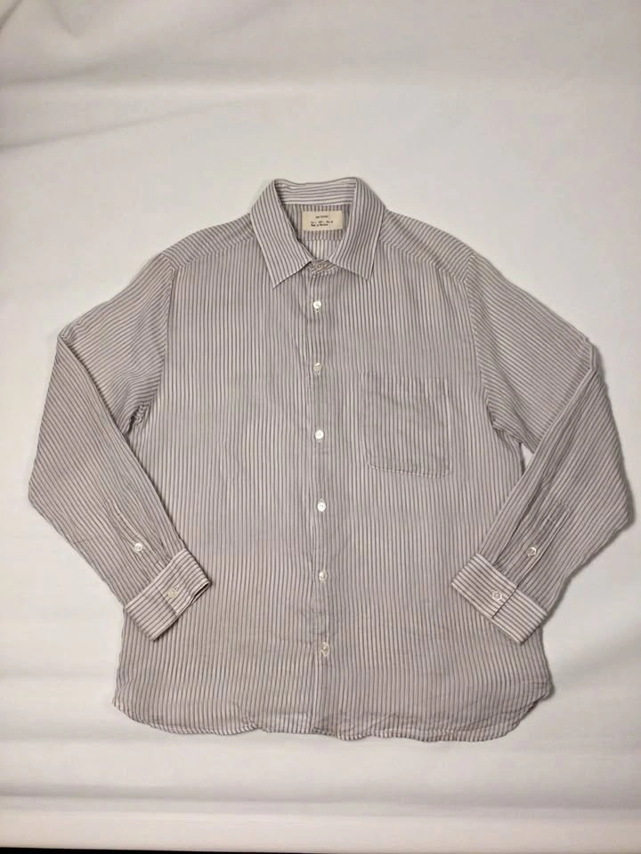 Zara Origins Striped Button Down Shirt, New without Tag