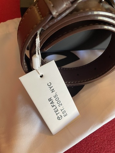Telfar Logo Belt - Silver/Chocolate NWT - photo 3