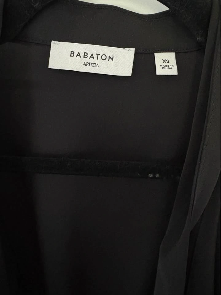 Aritzia Babaton satin black dress XS - photo 3