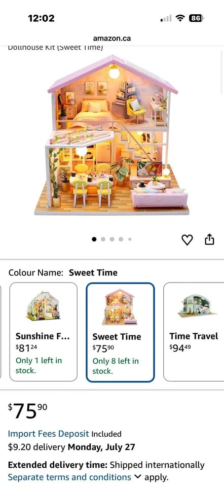 Brand new DIY dollhouse