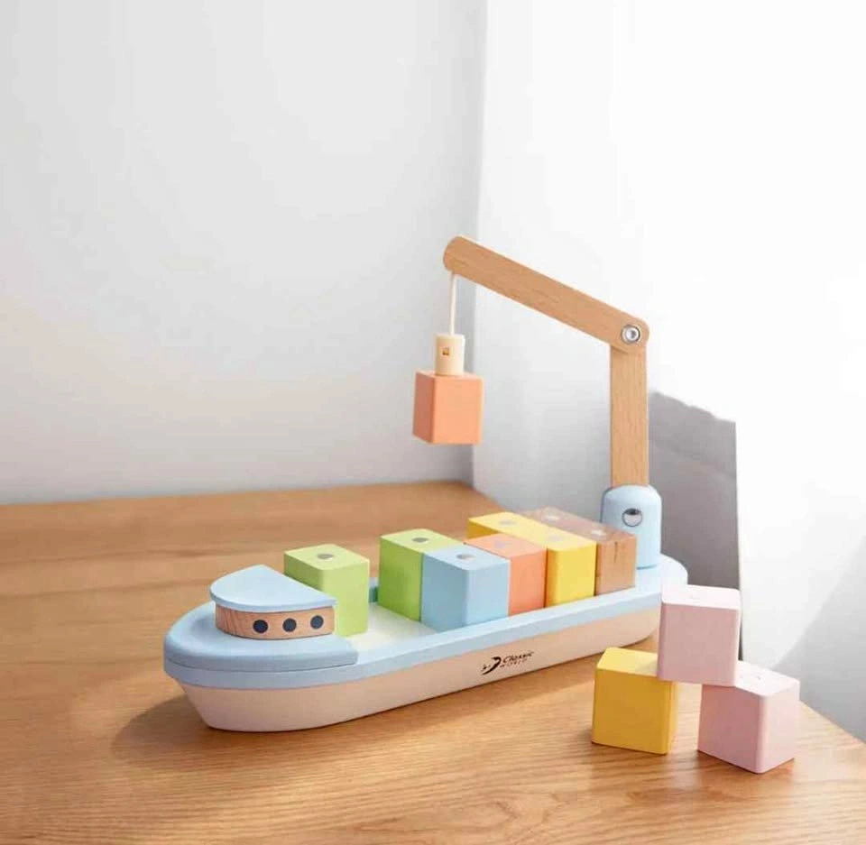 Magnetic Block Boat Toy