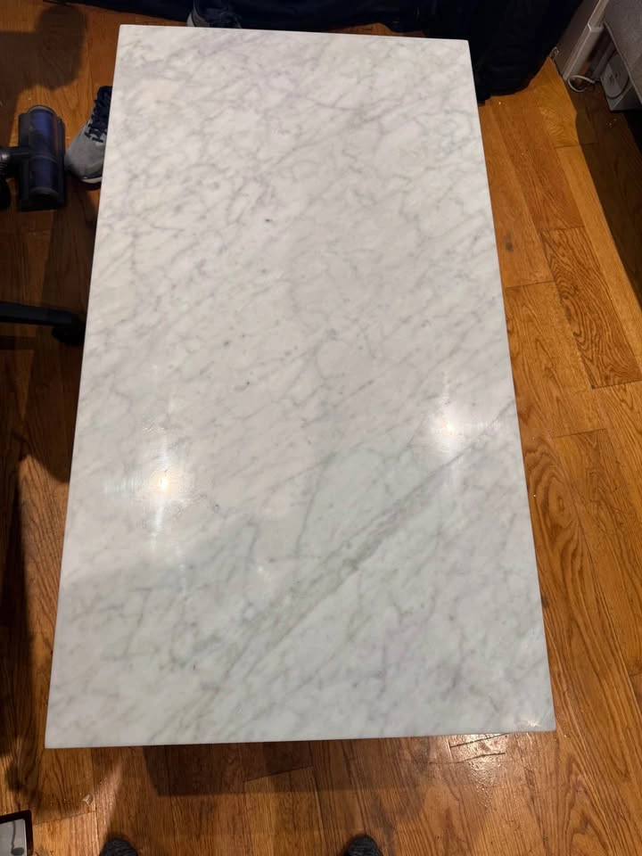 West Elm Streamline Marble Coffee Table - photo 4
