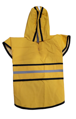 Zone Tech Pet Dog Raincoat with Hood and Reflective Stripe
