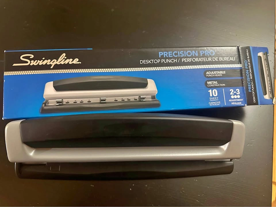 Swingline Precision Pro 3-Hole Punch (Like New with Box)