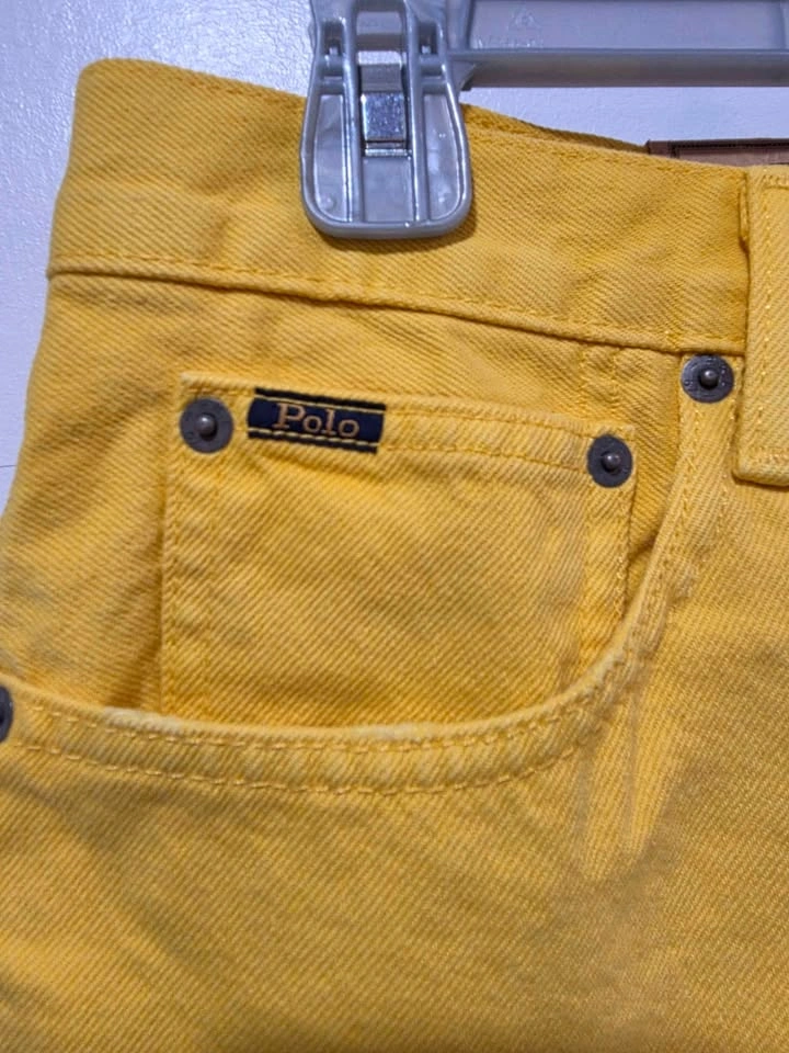 NWT Women's Relaxed Yellow Jean Shorts by Polo Ralph Lauren - photo 2