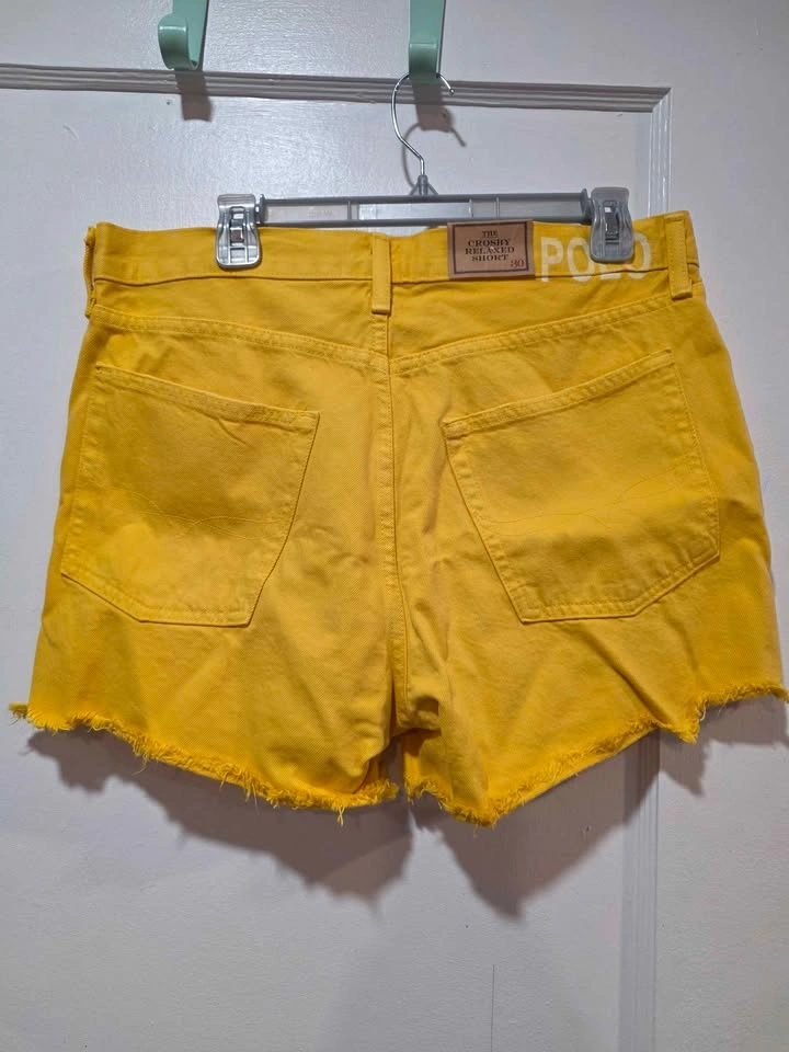 NWT Women's Relaxed Yellow Jean Shorts by Polo Ralph Lauren - photo 4