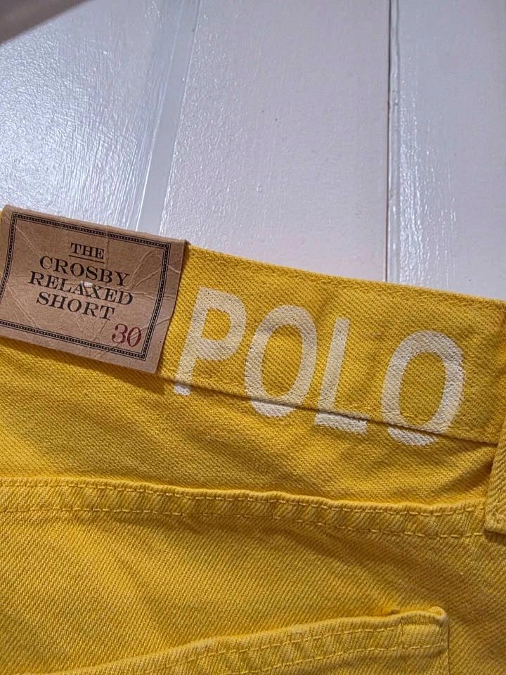 NWT Women's Relaxed Yellow Jean Shorts by Polo Ralph Lauren - photo 5
