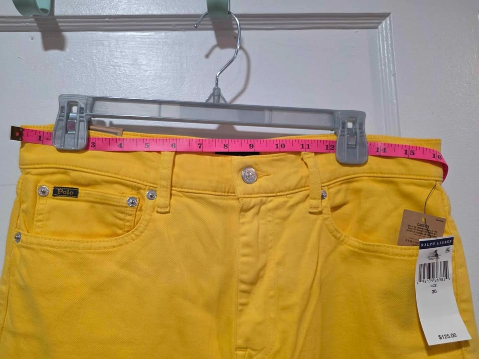 NWT Women's Yellow Skinny High Rise Jeans by Polo Ralph Lauren - photo 5