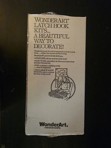 Vintage WonderArt SMURF on the Moon Latch Hook Rug Kit 34" - photo 5