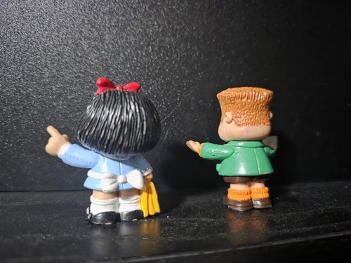Vintage Mafalda and Manolito PVC Figures Lot of 2 - photo 2