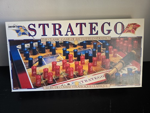 Stratego Chieftain Jumbo Board Game 1987 COMPLETE