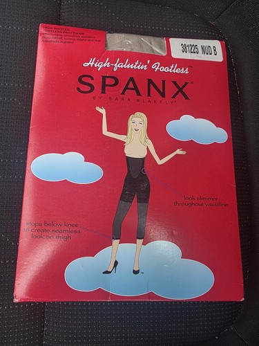 Vintage Spanx High-falutin' Footless Shaper Nude Size B NIP